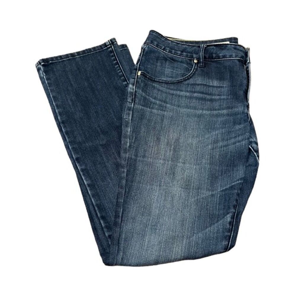 Pilcro and the Letterpress Blue Straight Leg Jeans